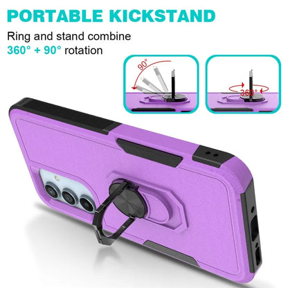 For Samsung Galaxy A54 5G Cell Phone Case PC+TPU Ring Kickstand Back Cover
