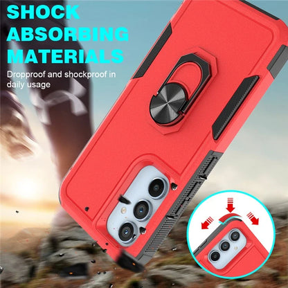 For Samsung Galaxy A54 5G Cell Phone Case PC+TPU Ring Kickstand Back Cover