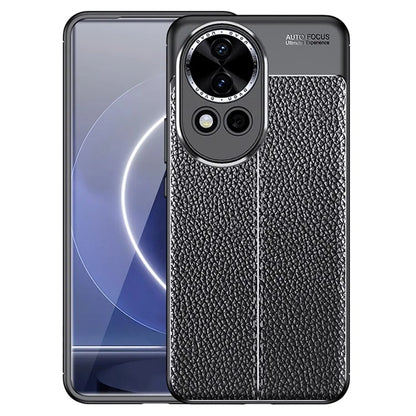 For Huawei nova 12 5G Cell Phone Case Shock Absorbing Litchi Texture TPU Cover