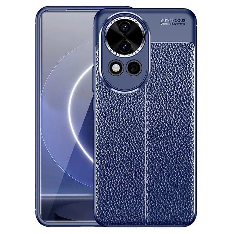 For Huawei nova 12 5G Cell Phone Case Shock Absorbing Litchi Texture TPU Cover