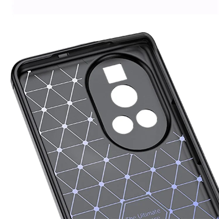 For Huawei nova 12 5G Cell Phone Case Shock Absorbing Litchi Texture TPU Cover
