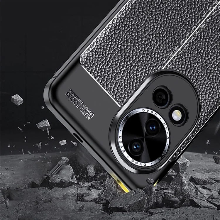 For Huawei nova 12 Pro 5G / nova 12 Ultra 5G Case Litchi Texture TPU Shockproof Phone Shell
