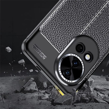 For Huawei nova 12 Pro 5G / nova 12 Ultra 5G Case Litchi Texture TPU Shockproof Phone Shell