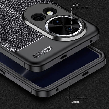 For Huawei nova 12 Pro 5G / nova 12 Ultra 5G Case Litchi Texture TPU Shockproof Phone Shell