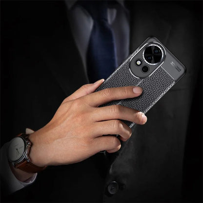 For Huawei nova 12 Pro 5G / nova 12 Ultra 5G Case Litchi Texture TPU Shockproof Phone Shell