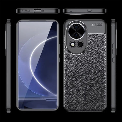 For Huawei nova 12 Pro 5G / nova 12 Ultra 5G Case Litchi Texture TPU Shockproof Phone Shell