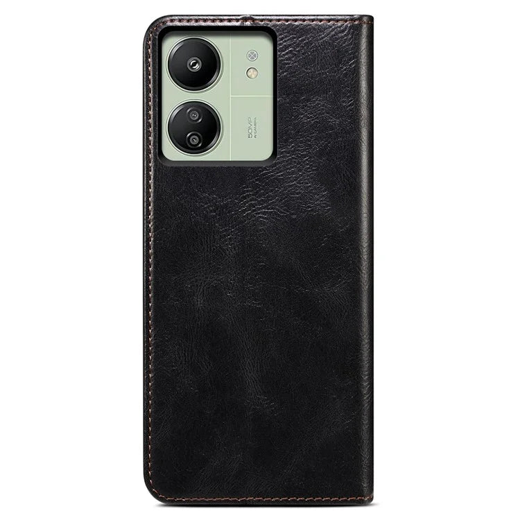 For Xiaomi Redmi 13C 4G / Poco C65 4G Cover PU Leather Anti-drop Stand Cell Phone Case