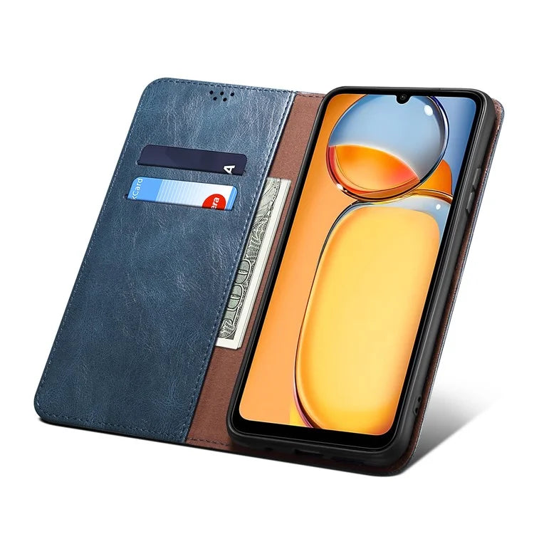 For Xiaomi Redmi 13C 4G / Poco C65 4G Cover PU Leather Anti-drop Stand Cell Phone Case