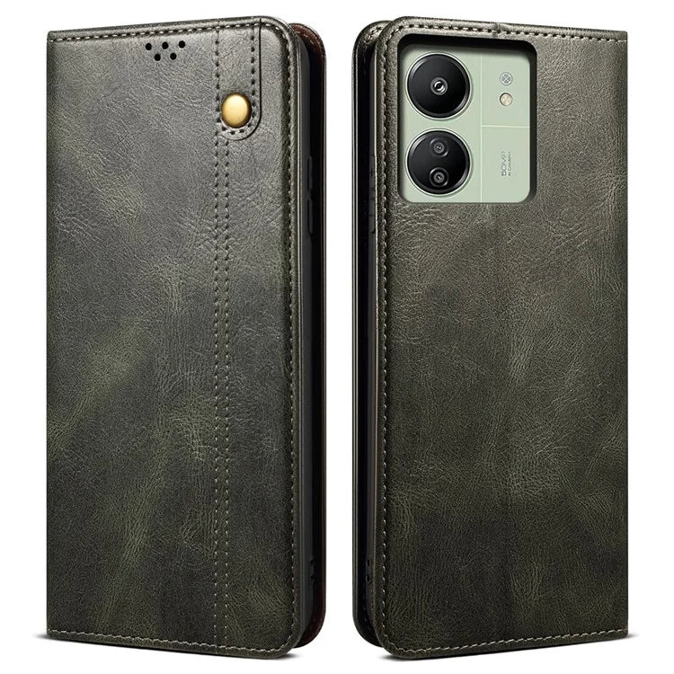 For Xiaomi Redmi 13C 4G / Poco C65 4G Cover PU Leather Anti-drop Stand Cell Phone Case