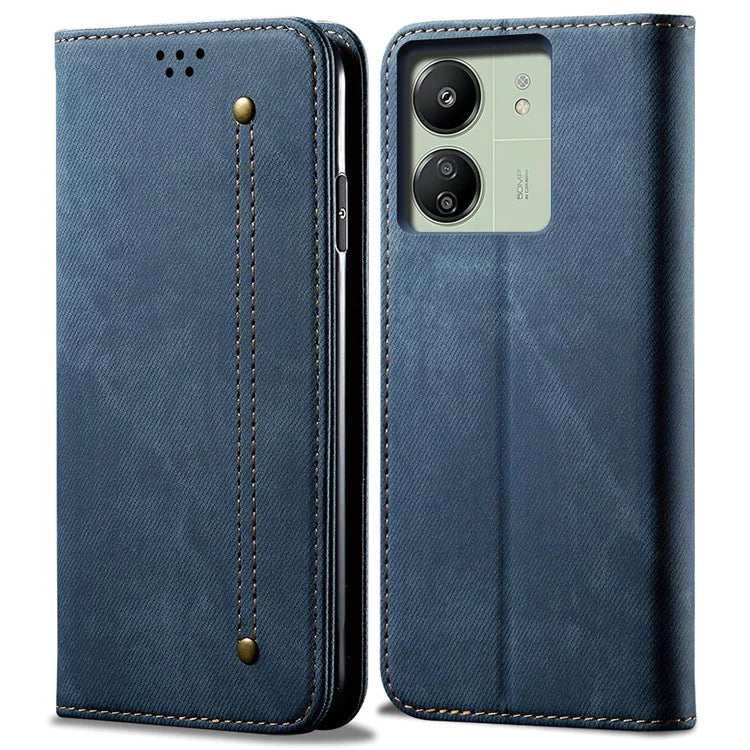 For Xiaomi Redmi 13C 4G / Poco C65 4G Cell Phone Case Wallet PU Leather Anti-fall Shell