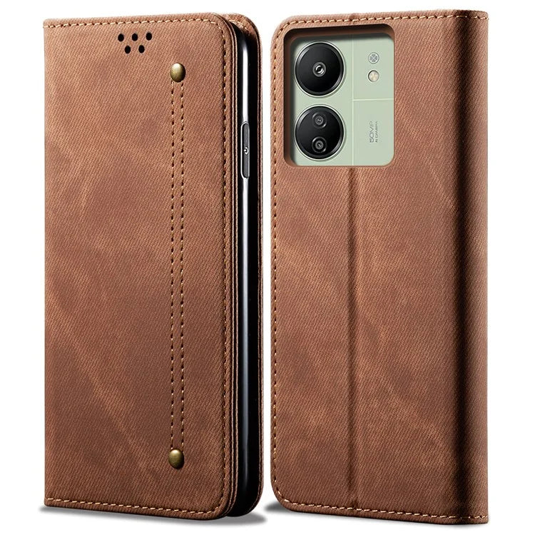 For Xiaomi Redmi 13C 4G / Poco C65 4G Cell Phone Case Wallet PU Leather Anti-fall Shell