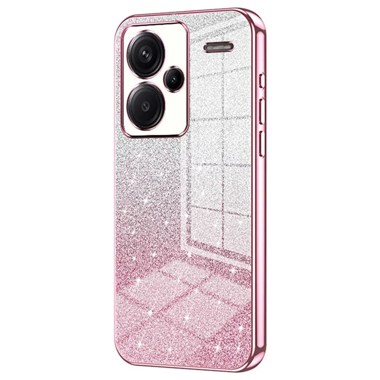 For Xiaomi Redmi Note 13 Pro+ 5G TPU Cover Precise Cutout Glitter Design Cell Phone Case