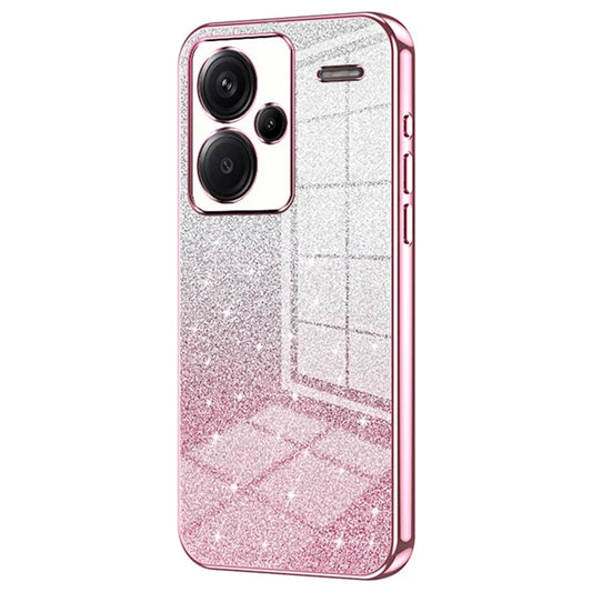 For Xiaomi Redmi Note 13 Pro+ 5G TPU Cover Precise Cutout Glitter Design Cell Phone Case