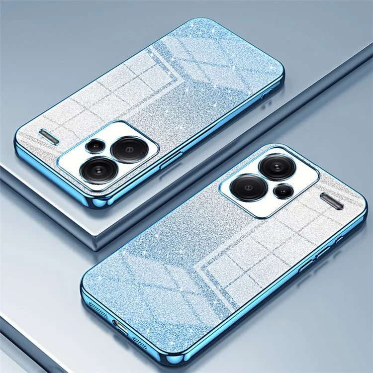 For Xiaomi Redmi Note 13 Pro+ 5G TPU Cover Precise Cutout Glitter Design Cell Phone Case