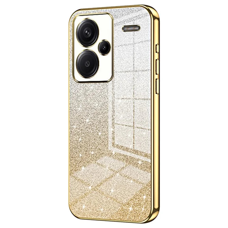 For Xiaomi Redmi Note 13 Pro+ 5G TPU Cover Precise Cutout Glitter Design Cell Phone Case