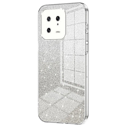 For Xiaomi 13 Cover Soft TPU Precise Cutout Gradient Glitter Design Cell Phone Case