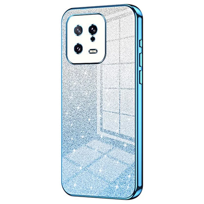 For Xiaomi 13 Cover Soft TPU Precise Cutout Gradient Glitter Design Cell Phone Case