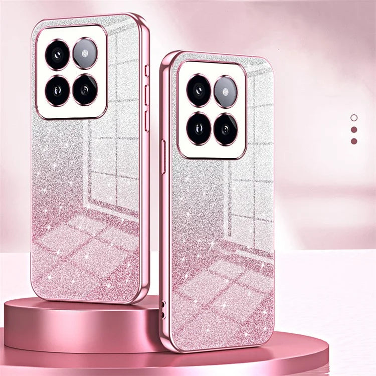 For Xiaomi 14 Pro Drop Proof Glitter Shell Precise Cutout TPU Cell Phone Case