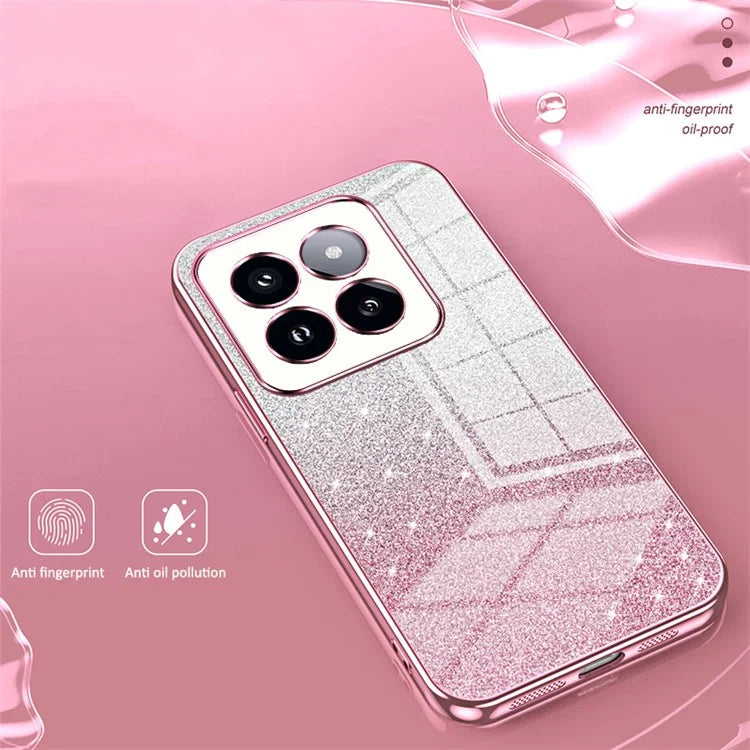 For Xiaomi 14 Pro Drop Proof Glitter Shell Precise Cutout TPU Cell Phone Case
