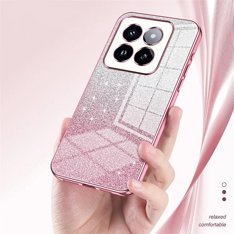 For Xiaomi 14 Pro Drop Proof Glitter Shell Precise Cutout TPU Cell Phone Case
