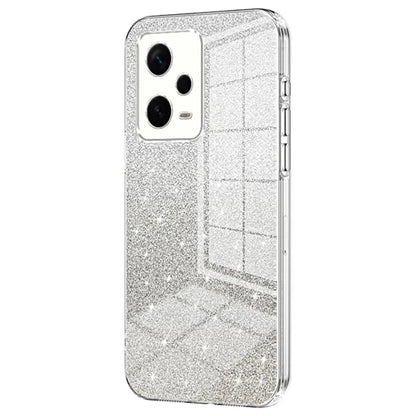 Back Shell for Xiaomi Redmi Note 12 Pro+ 5G Precise Cutout Gradient Glitter TPU Cell Phone Case