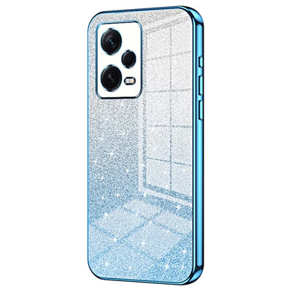 Back Shell for Xiaomi Redmi Note 12 Pro+ 5G Precise Cutout Gradient Glitter TPU Cell Phone Case