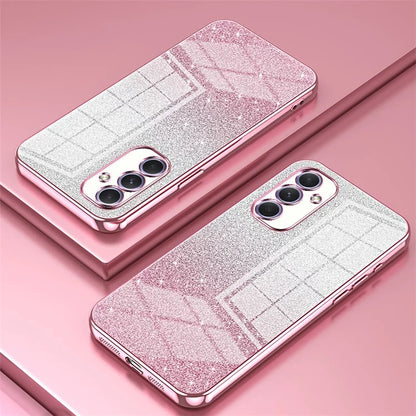 For Samsung Galaxy A54 5G Case Gradient Glitter TPU Phone Back Cover (Precise Cutout)