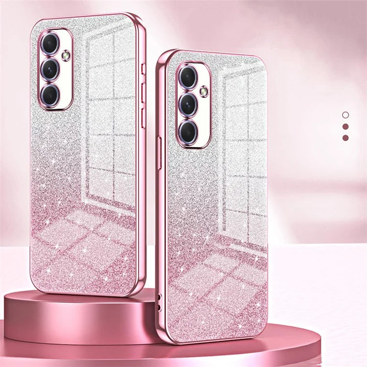 For Samsung Galaxy A54 5G Case Gradient Glitter TPU Phone Back Cover (Precise Cutout)