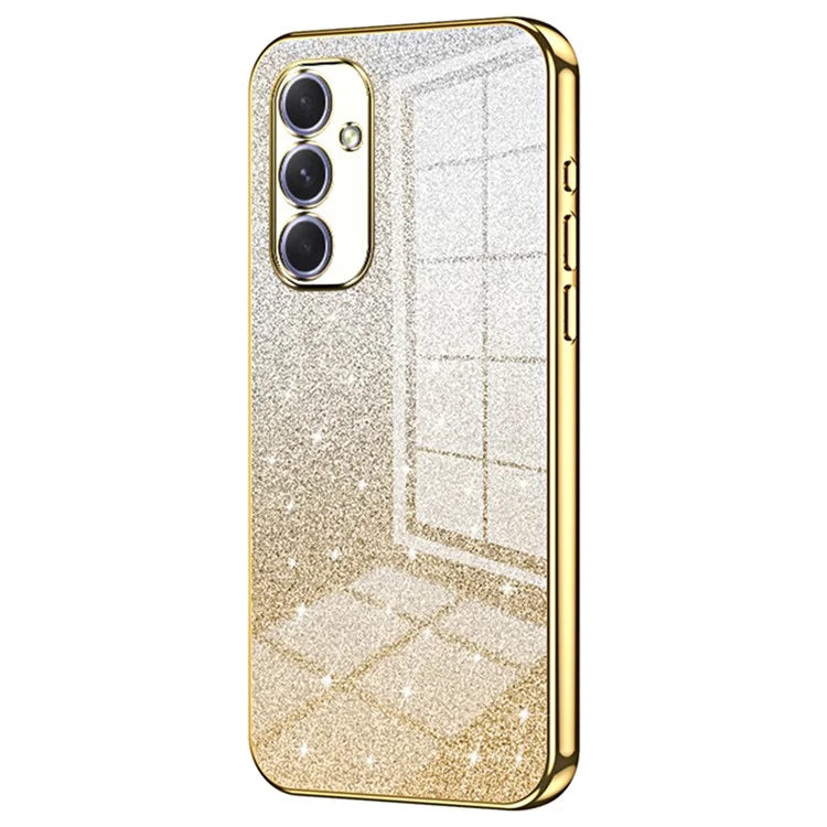 For Samsung Galaxy A54 5G Case Gradient Glitter TPU Phone Back Cover (Precise Cutout)