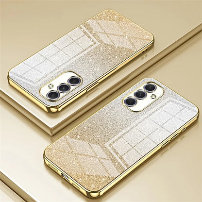 For Samsung Galaxy A54 5G Case Gradient Glitter TPU Phone Back Cover (Precise Cutout)
