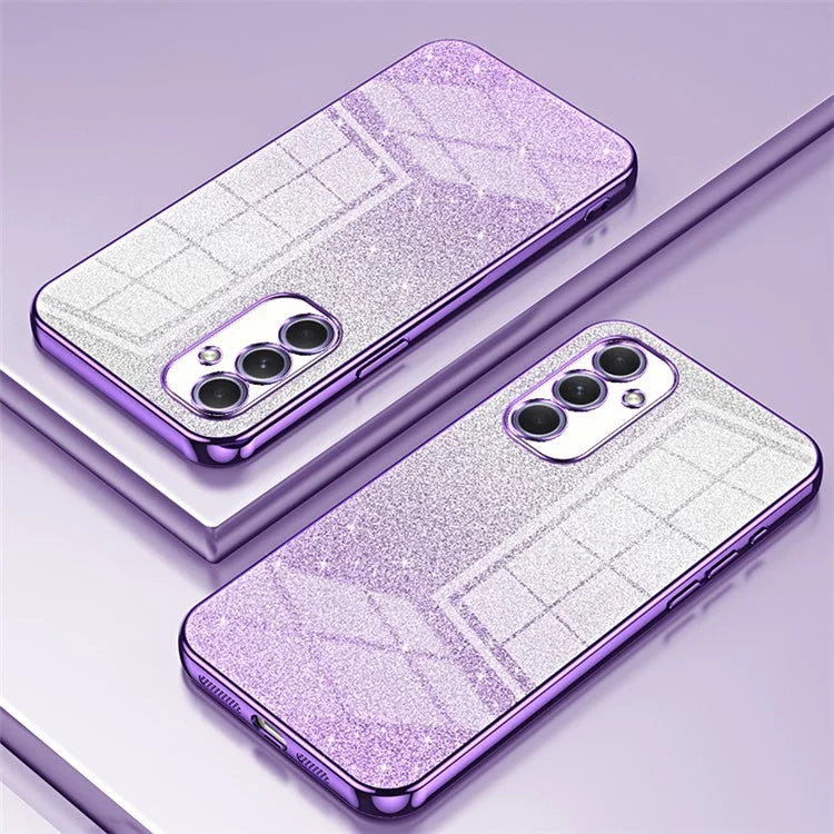For Samsung Galaxy A54 5G Case Gradient Glitter TPU Phone Back Cover (Precise Cutout)