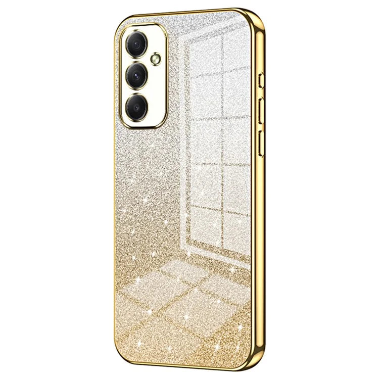 For Samsung Galaxy A34 5G Cell Phone Cases Electroplating Gradient Glitter TPU Cover