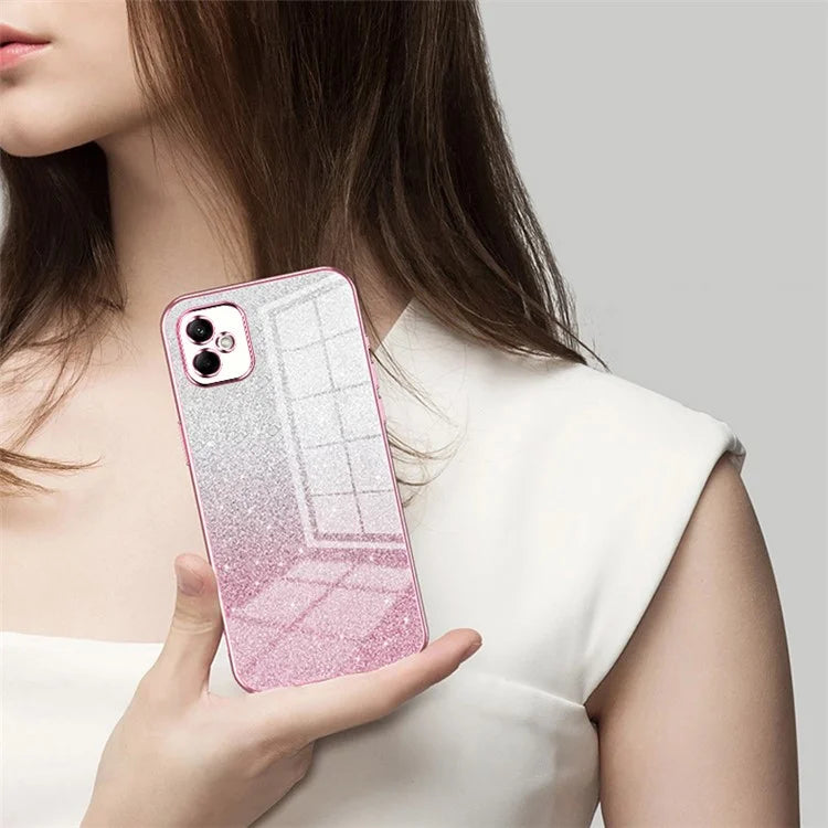 For Samsung Galaxy A05 4G Cell Phone Cases Electroplating TPU Precise Cutout Cover