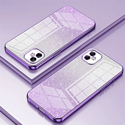 For Samsung Galaxy A05 4G Cell Phone Cases Electroplating TPU Precise Cutout Cover