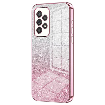 For Samsung Galaxy A33 5G Case Precise Cutout Gradient Glitter Design Phone Back Protector