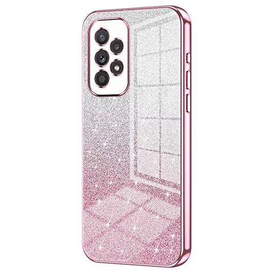 For Samsung Galaxy A33 5G Case Precise Cutout Gradient Glitter Design Phone Back Protector