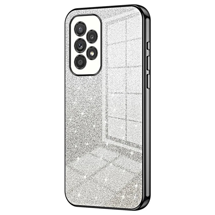 For Samsung Galaxy A33 5G Case Precise Cutout Gradient Glitter Design Phone Back Protector