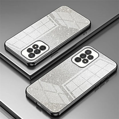 For Samsung Galaxy A33 5G Case Precise Cutout Gradient Glitter Design Phone Back Protector