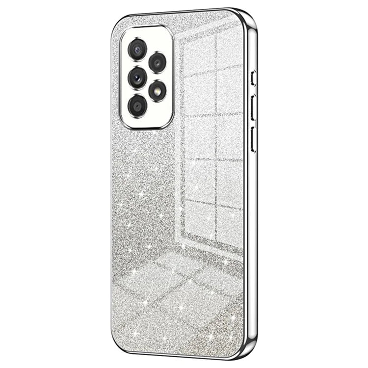 For Samsung Galaxy A33 5G Case Precise Cutout Gradient Glitter Design Phone Back Protector
