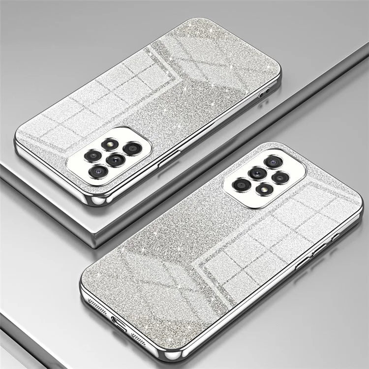 For Samsung Galaxy A33 5G Case Precise Cutout Gradient Glitter Design Phone Back Protector
