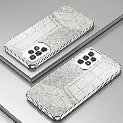 For Samsung Galaxy A33 5G Case Precise Cutout Gradient Glitter Design Phone Back Protector