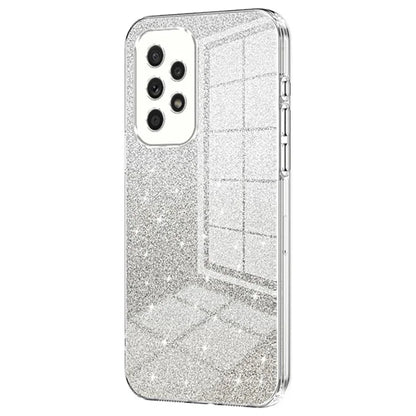 For Samsung Galaxy A33 5G Case Precise Cutout Gradient Glitter Design Phone Back Protector