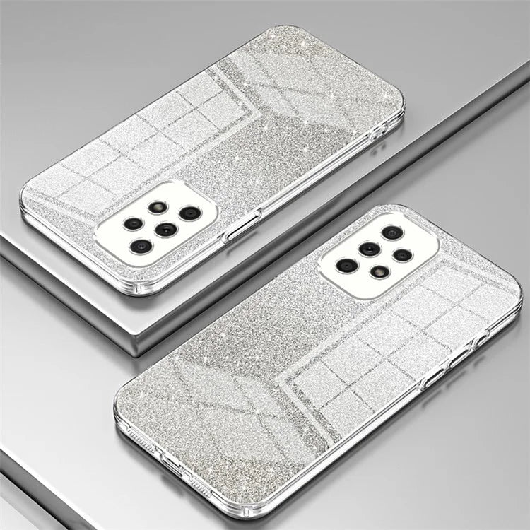 For Samsung Galaxy A33 5G Case Precise Cutout Gradient Glitter Design Phone Back Protector
