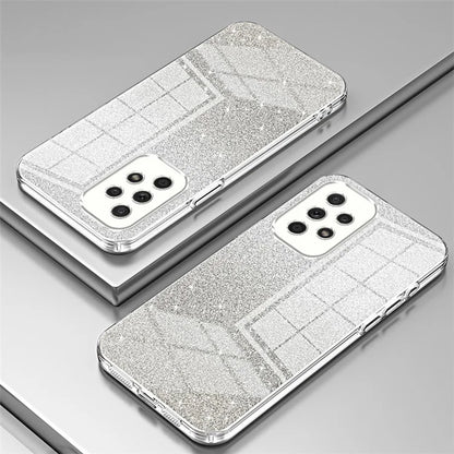 For Samsung Galaxy A33 5G Case Precise Cutout Gradient Glitter Design Phone Back Protector