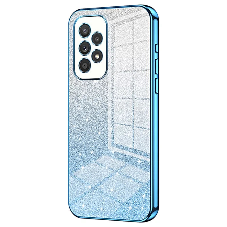 For Samsung Galaxy A33 5G Case Precise Cutout Gradient Glitter Design Phone Back Protector