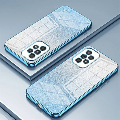 For Samsung Galaxy A33 5G Case Precise Cutout Gradient Glitter Design Phone Back Protector
