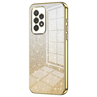 For Samsung Galaxy A33 5G Case Precise Cutout Gradient Glitter Design Phone Back Protector