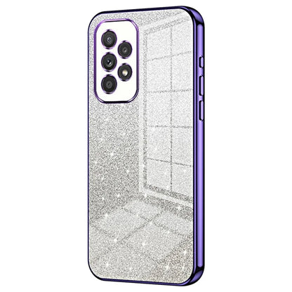 For Samsung Galaxy A33 5G Case Precise Cutout Gradient Glitter Design Phone Back Protector