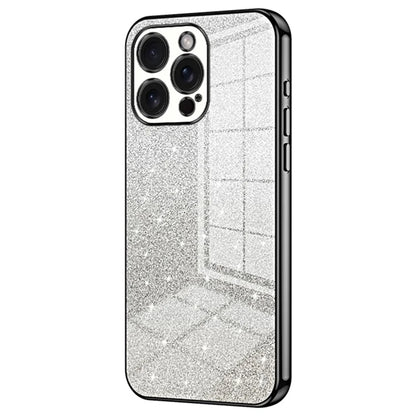 For iPhone 15 Pro Max Cell Phone Case Precise Cutout TPU Electroplating Glitter Cover