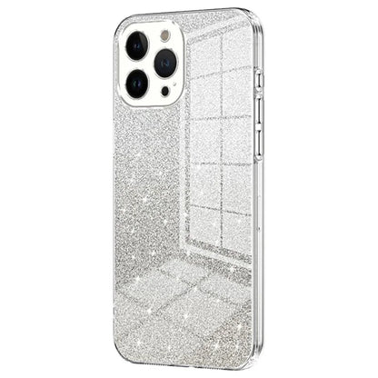 Cell Phone Case for iPhone 13 Pro Max Precise Cutout Electroplating Gradient Glitter TPU Cover